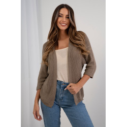 Kardigan o waflowym splocie