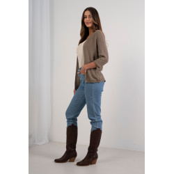 Kardigan o waflowym splocie