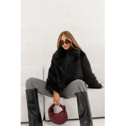 KRÓTKIE FUTERKO Z KOŁNIERZEM