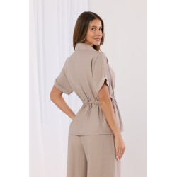 Koszula z regulowaną talią i krótkim rękawem