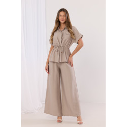 Koszula z regulowaną talią i krótkim rękawem