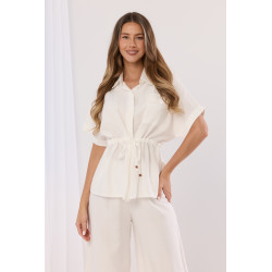 Koszula z regulowaną talią i krótkim rękawem