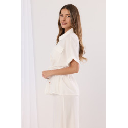 Koszula z regulowaną talią i krótkim rękawem