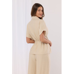 Koszula z regulowaną talią i krótkim rękawem