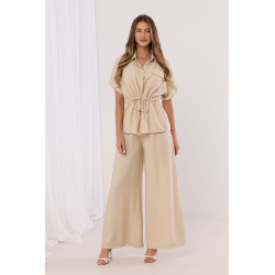 Koszula z regulowaną talią i krótkim rękawem