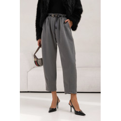 SPODNIE O PROSTYM KROJU Z PASKIEM