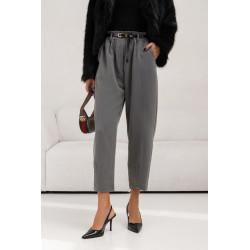 SPODNIE O PROSTYM KROJU Z PASKIEM