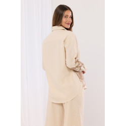 Komplet oversize z dekoracyjnym motywem kwiatowym