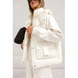 DZIANINOWY KOMPLET Z KAMIZELKĄ (3w1)