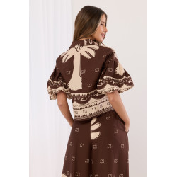 Dwuczęściowy komplet boho z etnicznym printem