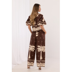 Dwuczęściowy komplet boho z etnicznym printem