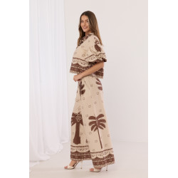 Dwuczęściowy komplet boho z etnicznym printem