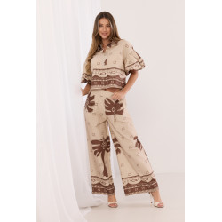 Dwuczęściowy komplet boho z etnicznym printem