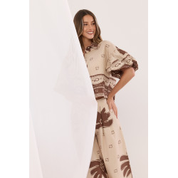 Dwuczęściowy komplet boho z etnicznym printem