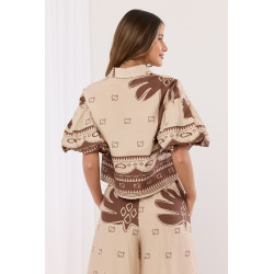 Dwuczęściowy komplet boho z etnicznym printem