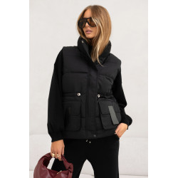 DZIANINOWY SET Z GOLFEM I OCIEPLANĄ KAMIZELKĄ (3w1)