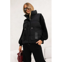 DZIANINOWY SET Z GOLFEM I OCIEPLANĄ KAMIZELKĄ (3w1)