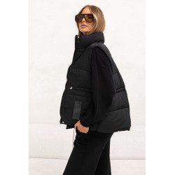 DZIANINOWY SET Z GOLFEM I OCIEPLANĄ KAMIZELKĄ (3w1)