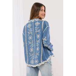 Koszula z ażurowym wzorem kwiatowym