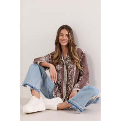 Koszula z ażurowym wzorem kwiatowym