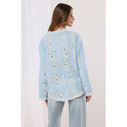 Koszula z ażurowym wzorem kwiatowym