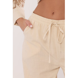 Komplet oversize z dekoracyjnym motywem kwiatowym