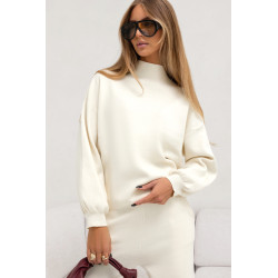 DZIANINOWY SET Z GOLFEM I OCIEPLANĄ KAMIZELKĄ (3w1)