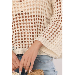 Ażurowa bluzka o grubym splocie