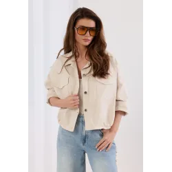 Kurtka bomberka z kieszeniami zapinana na guziki