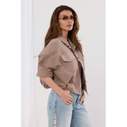 Kurtka bomberka z kieszeniami zapinana na guziki