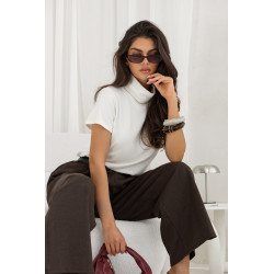 WISKOZOWA BLUZKA Z GOLFEM