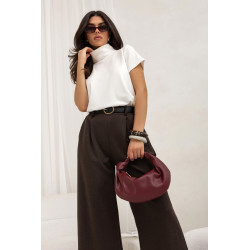 WISKOZOWA BLUZKA Z GOLFEM