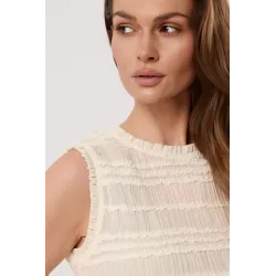 Teksturowany komplet ze spódnicą maxi i topem