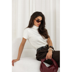 WISKOZOWA BLUZKA Z GOLFEM