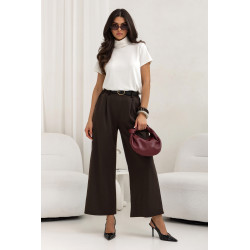 SPODNIE O PROSTYM KROJU Z PASKIEM