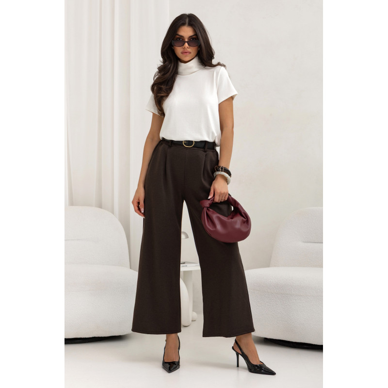 SPODNIE O PROSTYM KROJU Z PASKIEM