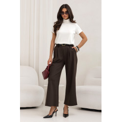 SPODNIE O PROSTYM KROJU Z PASKIEM