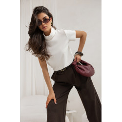 SPODNIE O PROSTYM KROJU Z PASKIEM