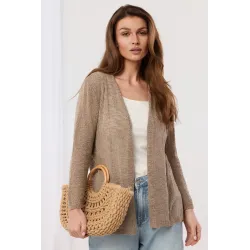 Kardigan o lekkim splocie