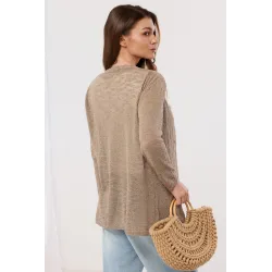 Kardigan o lekkim splocie