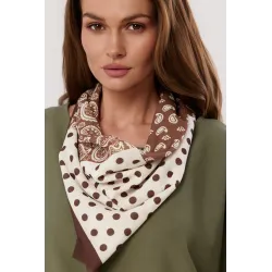 Bluzka oversize z ozdobną apaszką