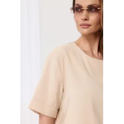 Komplet casualowy z luźną bluzką i spodniami palazzo