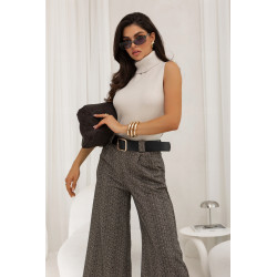 DZIANINOWY GOLF BEZ RĘKAWÓW