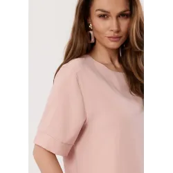 Komplet casualowy z luźną bluzką i spodniami palazzo