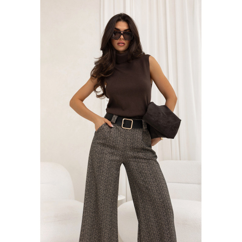 DZIANINOWY GOLF BEZ RĘKAWÓW