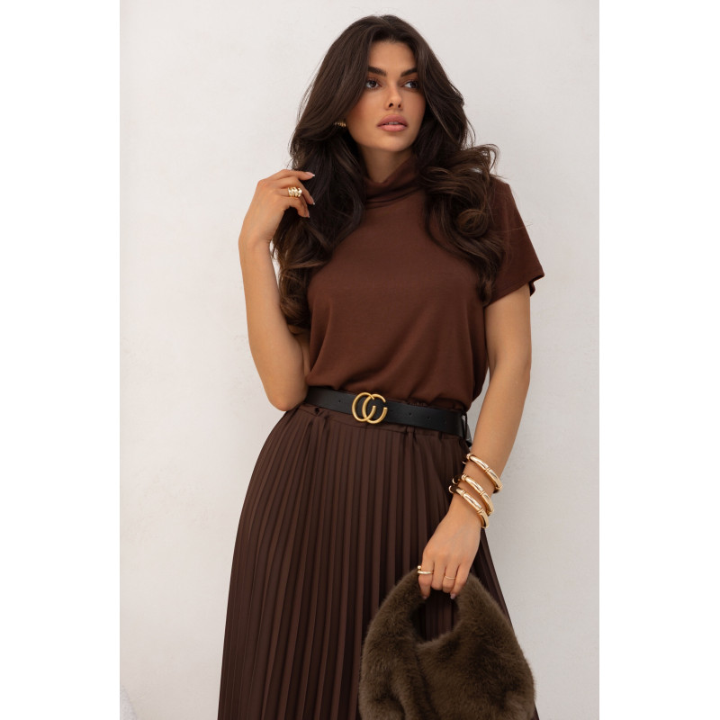 WISKOZOWA BLUZKA Z GOLFEM