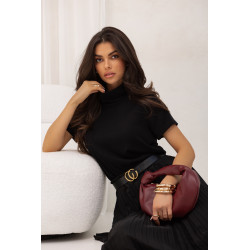 WISKOZOWA BLUZKA Z GOLFEM