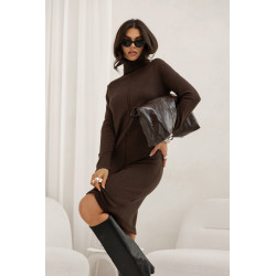 DZIANINOWA SUKIENKA Z GOLFEM