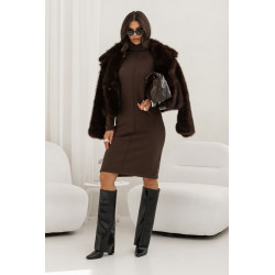 DZIANINOWA SUKIENKA Z GOLFEM