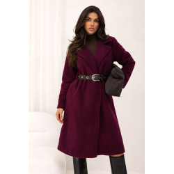 PŁASZCZ O PROSTYM KROJU Z PASKIEM